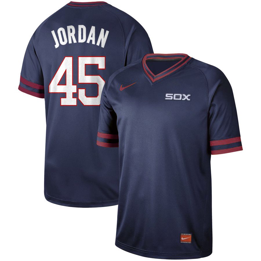 2019 Men MLB Chicago White Sox #45 Jordan blue Nike Cooperstown Collection Jerseys->chicago white sox->MLB Jersey